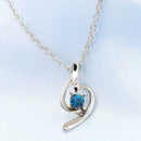 Crystal Pendants Necklace Diamond Women Charm Clavicle Chain Jewelry (B) A