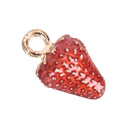 10Pcs/t Enamel Alloy Strawberry Charms Pendant Jewelry DIY Making Cra Gi^SE