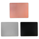 220x180mm Aluminum Mouse Pad Rubber Base Micro Sand Accurate Control Black