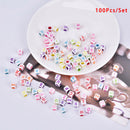 Mixed 6mm Acrylic Beads 100pc Square Alphabet Letter Charms DIY Jewelry MakinME
