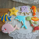 8pcs sea fish animals Cutter Sugarcraft Cake Decorating Cookies Pastry Mo3c