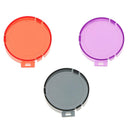 3 Set Waterproof Snap-on Diving Scuba Lens Filter Underwater Housing Case
