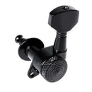Guitar String Peg Locking Tuners Tuning Pegs Machine Heads Black 6R Inline Keys