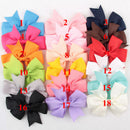 18x/Bag Hair Bows Kids Cloth Ribbon Boutique No Clips for Baby Girls LJ