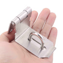 90 Degree Door Buckle With Lock Corner Door Latch Stainless Steel Anti Theft