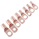 60Pcs Electrical Copper Lug Cable Wire Connectors Crimp Terminal SC6-25 Set Kit