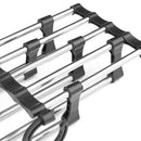 5 in 1 Stainless Steel Black Retractable Pants Rack Trouser Clothes Hanger