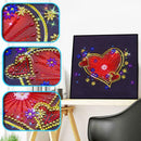 5D DIY Special Shaped Diamond Painting Heart Pattern Needlework Home Decor