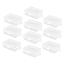 10Pcs Plastic Storage Box Transparent Portable Earplugs Container Jewelry