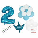 Foil Balloon Number Balloon Latex Balloon Blue Huge Number Balloon Baby Sho T1M7