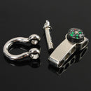 Stainless Adjustable Buckle Paracord Survival Bracelet Shackle W/ Compass SM TE