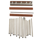 Durable Kalimba Thumb Piano Steel Keys Saddle Bridge DIY Kit - 17 Keys