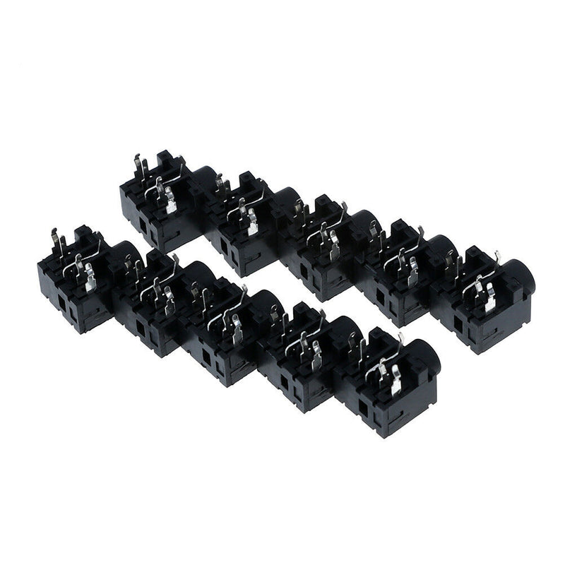 5Pcs 3.5mm female stereo audio socket headphone jack connector 5 pin PCB mouES