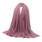 2 Pcs Fashion Soft Cotton Long Scarf Plain Hijab Jewish Head Scarves Wrap