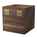 Wood Tissue Box Napkin Cover Home Hotel Pub Cafe Car Paper Holder Case