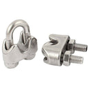 M6 1/4 Inch 304 Stainless Steel Saddle Clamps Cable Wire Rope Clips Fastene