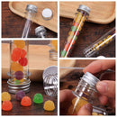 100Ml Plastic Test Tubes (25Pcs) With Cleaning Brush Transparent Storage Tu H3Q6