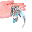 Shell Dreamcatcher Tassel Key Ring Car Bag Mini Charm Feather keychain Women  FT