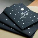 56K Black Paper Graffiti Notebook Sketch Book Diary Notepad Dr For Painting S6V9