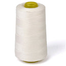 Unbleached cotton sewing thread for sewing machine (white) V5F3