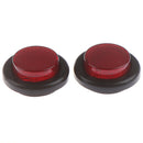 2X Red 2 inch 7 LED Round Side Marker Clearance Light FOR Truck Trailer Camper