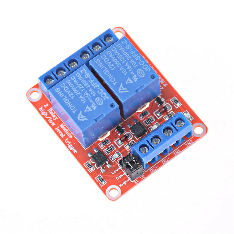 2Channel 12V Relay Module Board Shield With Optocoupler Support Trigger Relay Bj