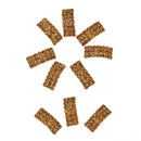10pcs 15mm Golden Square Shaped Rhinestone Ribbon Slider Wedding Buckles