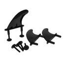 3Pcs Sool Beginner Soft Top Surf Fin & 6 Fins Screws For Surfboard Softboard