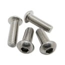 M6 x 14mm Stainless Steel Button Head Socket Cap Screw 20 Pcs A9Z7