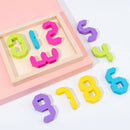 Wooden Number Blocks Puzzle Toys Preschool Stacking Blocks for 1-3 Years Old