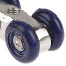 Sliding Door Roller  4 Wheels Home Room Wood Door Hanging Wheels Rail TrackB Kw