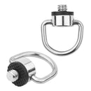 Portable 1/4 inch D-Ring Screw Camera Tripod Quick Release Plate Screw (5)