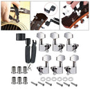 6 Pieces Guitar Parts 3 Left 3 Right Machine Heads Knobs Guitar String Tuning