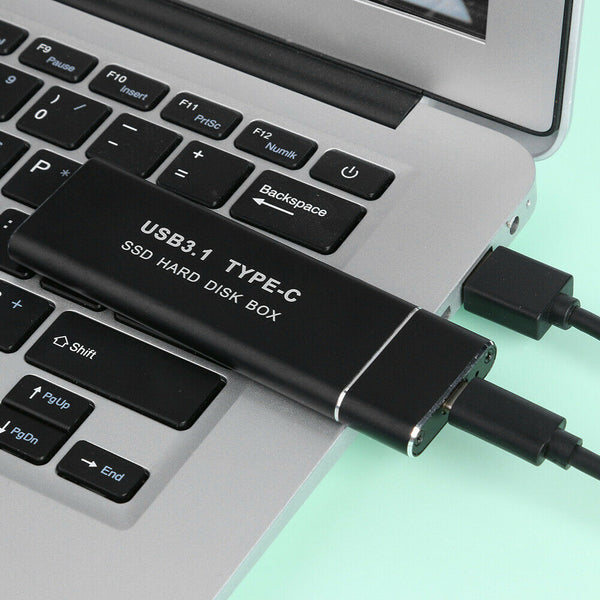 USB Type C M.2 SSD Case Box (USB-C To USB-A Cable+USB-C To USB-C Cable)