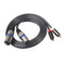 Dual RCA to Dual XLR Audio Auxiliary Stereo Y Splitter Cable (5ft)