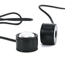 2Pcs White LED Driving Light Motorcycle Handlebar Headlight Spotlight Fog Lamp
