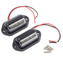 2PCS Universal 6-SMD LED License Plate  Light Lamps For Truck SUV Trailer VanOZ
