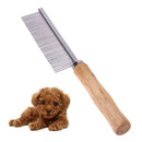 Stainless Steel Pet Comb for Dog Cat Hair Removal Single Row Straight Comb A