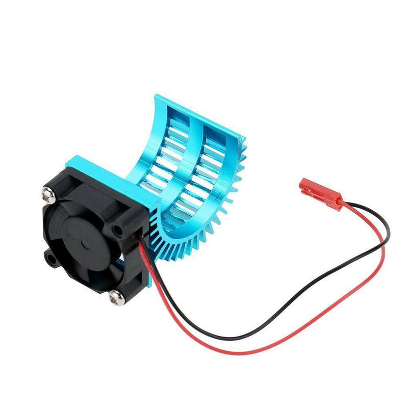 RC Car 540 Electric Motor Proof Cover Heat Sink Cool Fan for HSP 7014 Blue