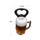 Beer Bottle Opener for Kitchen Bar Party Supplies Beer Cup Shape Fridge Magnet L