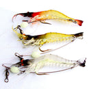 3 Soft Plastic Fishing Lures Tackle Prawn Shrimp Flathead Bream Cod Bass Lure .