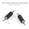 2pcs 3.5mm Stereo Male to Male Jack Audio Plug Connector Coupler Adapter