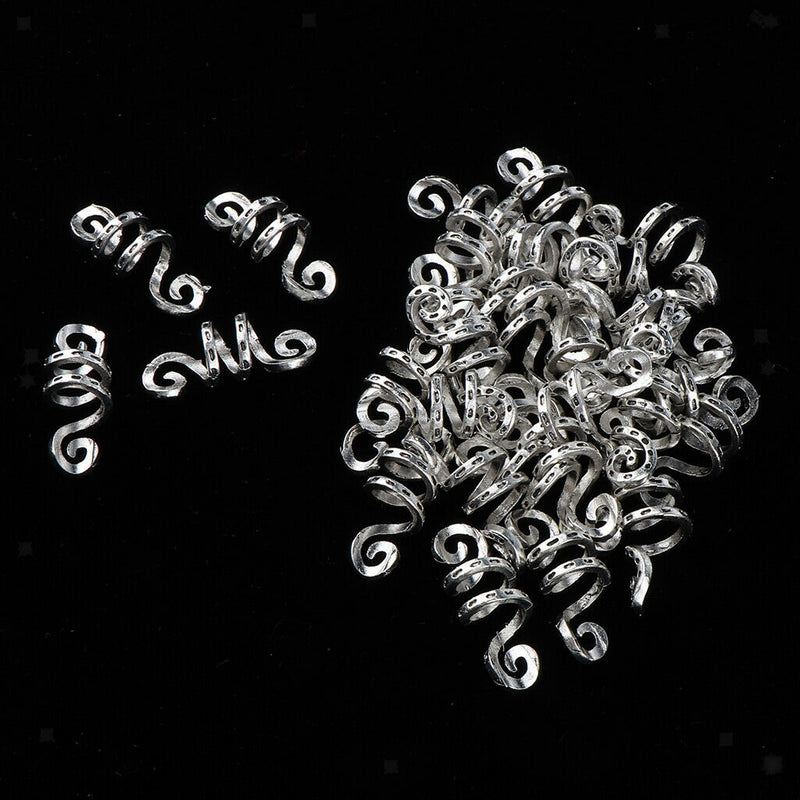 30pcs Adjustable Dreadlock Hair Beads Hair Braid Pins Rings Cuff Tube Clips Hair