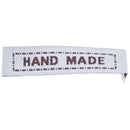 Polyster Woven Labels Scrapbooking Craft Rectangle Coffee "Hand Made" 100Pc V4Q8