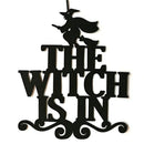 The Witch Is In Halloween Non-woven Hanging Witch Wall Door Decoration Hall