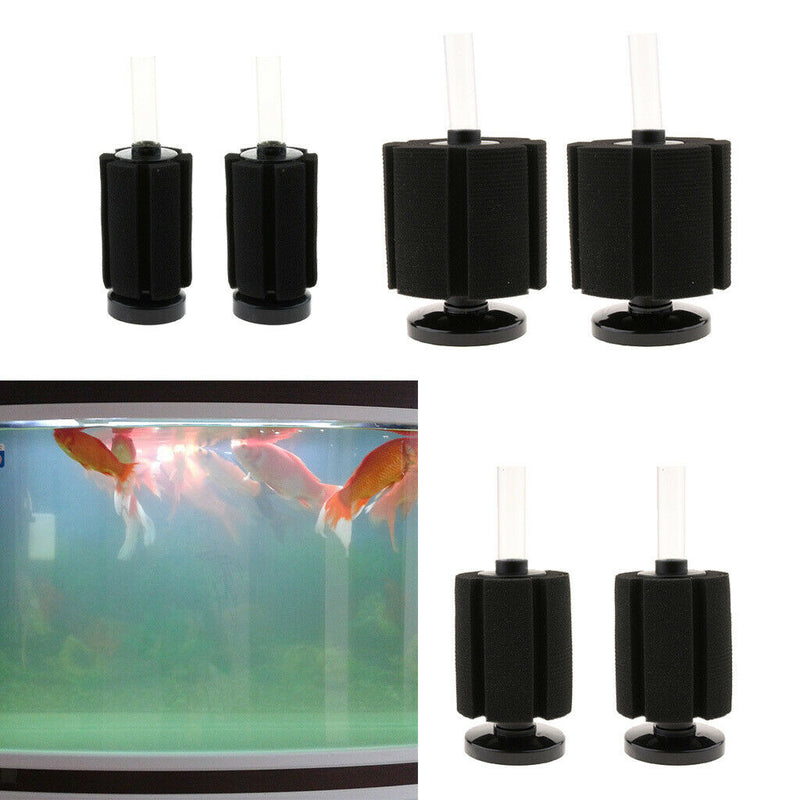 Two Pieces Aquarium Fish Tank Biochemical Sponge Plastic Water Filter 1