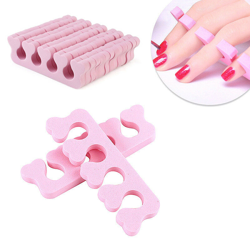 20 X Nail Art Salon Sponge Foam Finger Toe Separator Pedicure Manicure Tool