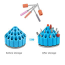Electric Grinding Drill Bit Storage Box Multi-holes Case Stand Organizer