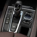 Control Gear Shifting Panel Trim In Automotive Carbon Fiber For BMW X5/X6/F Y2T6