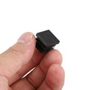 24 Pieces 16 * 16mm Plastic Striated Tube Plugs Insertion Black